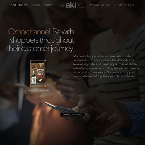 mobile advertising agency website design