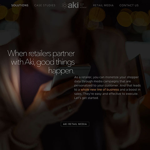 mobile advertising agency website design