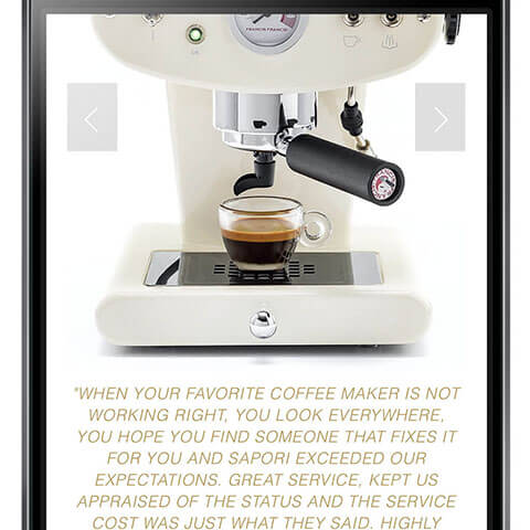 Coffee Company Website Design