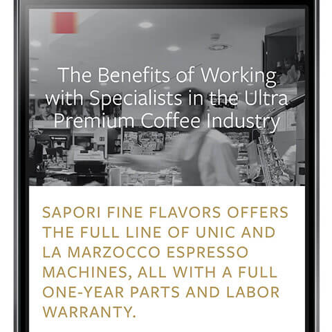 Coffee Company Website Design
