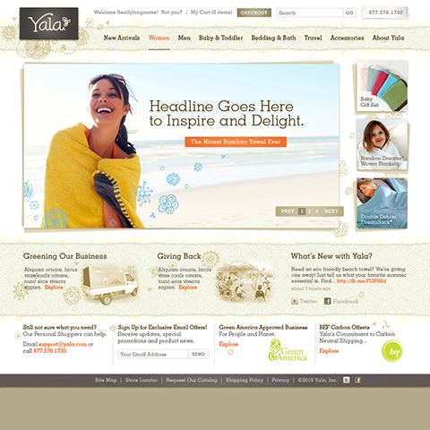 apparel website design