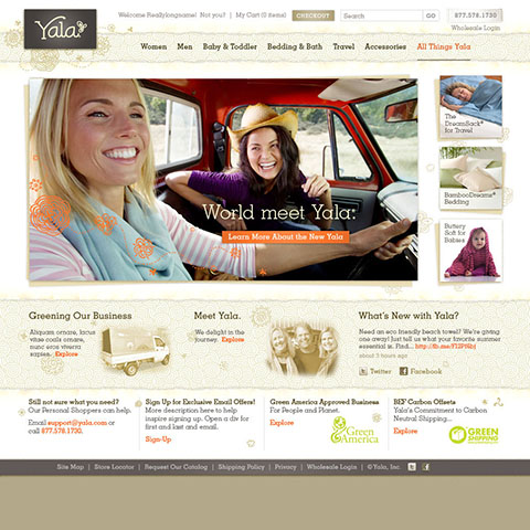 apparel website design
