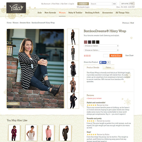 apparel website design
